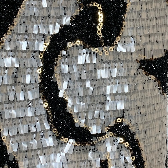 Topshop sequin and tinsel short sleeve dress size 4 - Picture 6 of 10